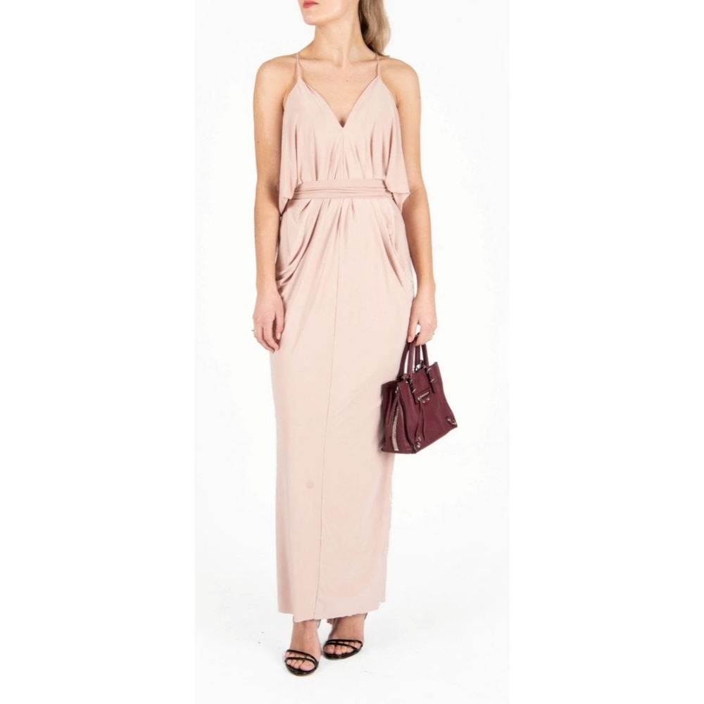T-Bags Los Angeles Tie Front Maxi Dress - Picture 15 of 15